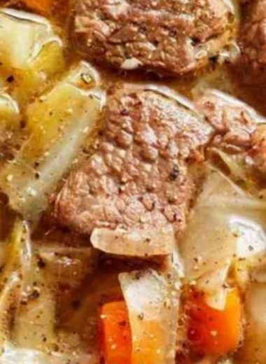 hearty cabbage soup with beef a comforting and nutritious meal