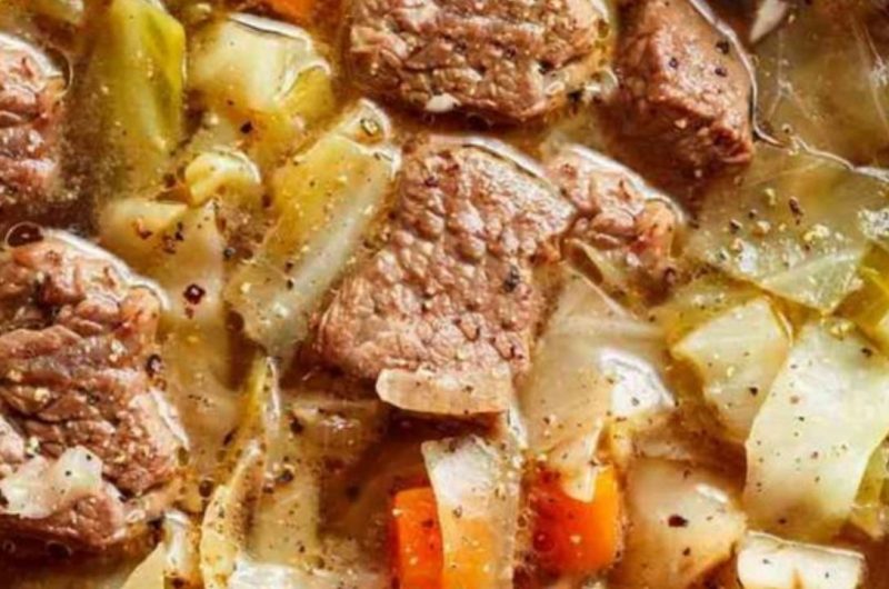 hearty cabbage soup with beef a comforting and nutritious meal