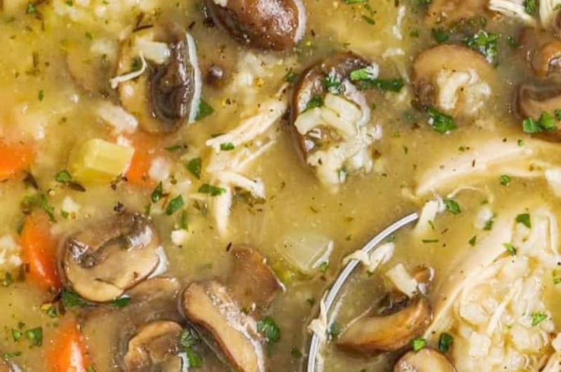 hearty chicken and mushroom soup recipe comforting easy and healthy