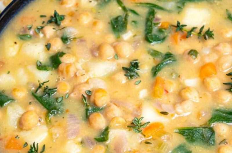 hearty chickpea potato soup a comforting vegan delight