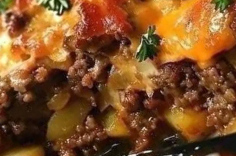 hearty cowboy stew with potatoes and meatloaf a family favorite recipe