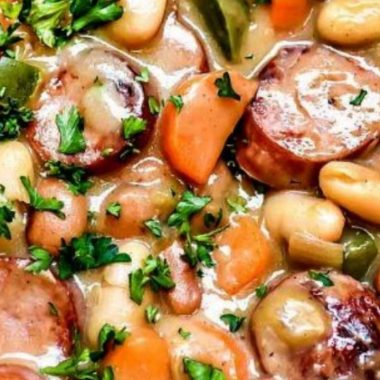 hearty creamy bean soup with sausage a comforting one pot meal