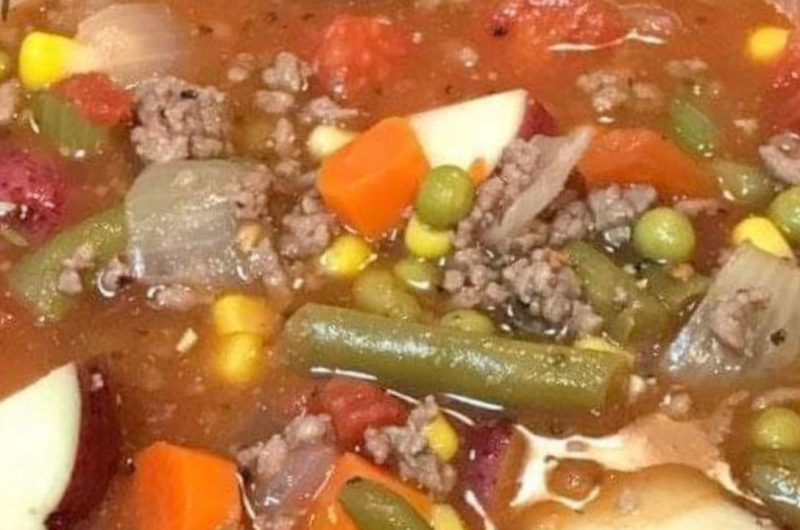 hearty ground beef vegetable soup recipe easy healthy and delicious