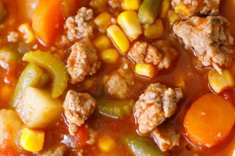 hearty ground turkey vegetable soup recipe healthy easy and delicious