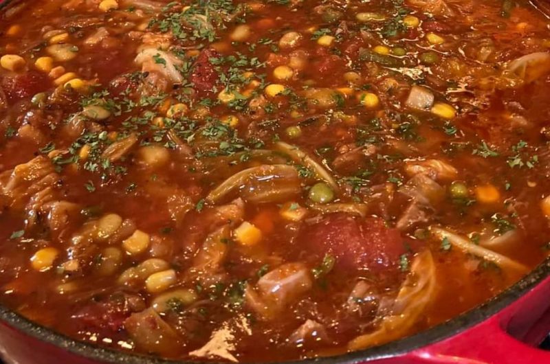 hearty homemade beef vegetable soup recipe comfort in a bowl