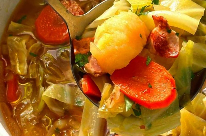 hearty irish bacon cabbage and potato soup recipe a cozy winter comfort food