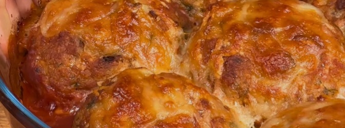 hearty meat and potato casserole with mushrooms and cheese a comfort food classic