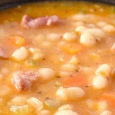 hearty navy bean soup with smoked ham shank a comforting classic recipe