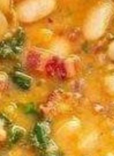 hearty slow cooker fire roasted tomato and white bean soup recipe