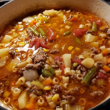 hearty vegetable beef minestrone soup recipe a comforting classic