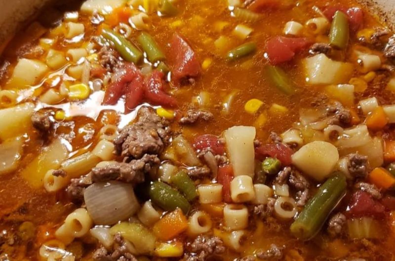 hearty vegetable beef minestrone soup recipe a comforting classic