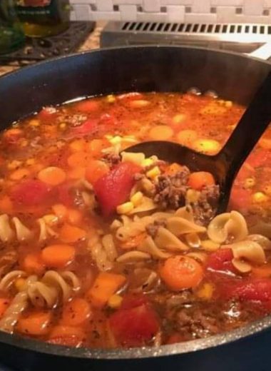 hearty vegetable beef noodle soup recipe comfort in a bowl