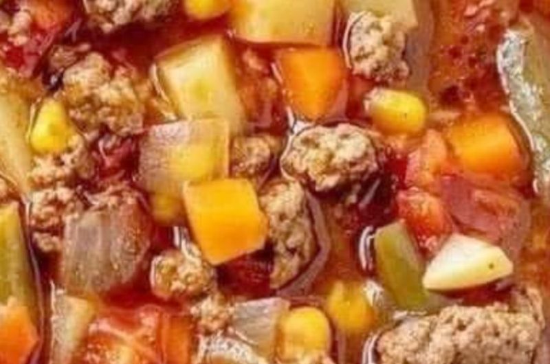 hearty vegetable beef soup recipe easy healthy and delicious