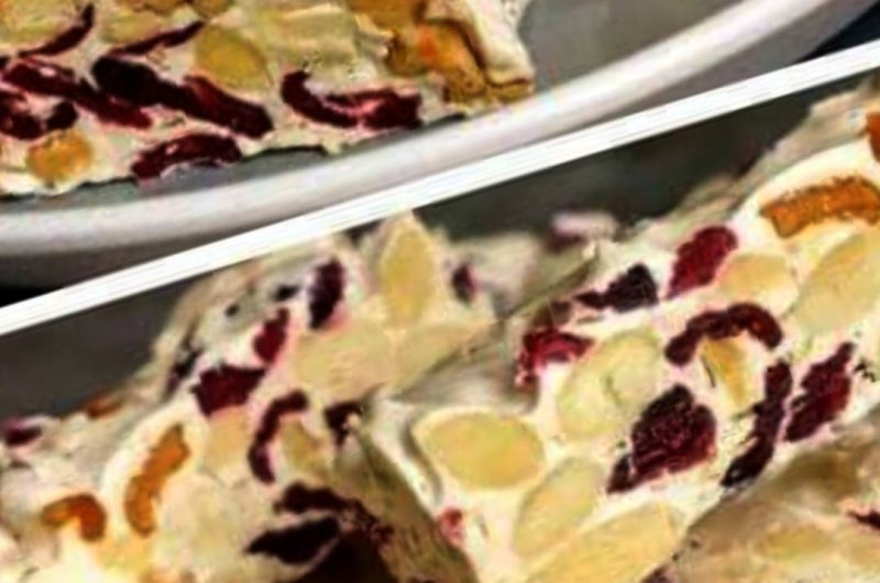 homemade almond walnut cranberry nougat recipe a sweet and nutty delight