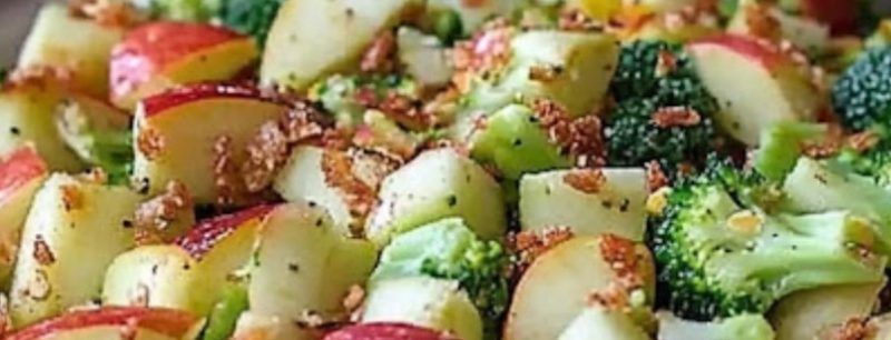 honeycrisp apple broccoli salad a sweet and savory healthy delight