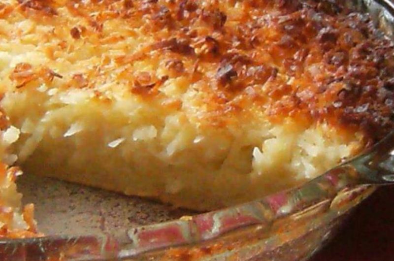 impossible coconut custard a magical layered dessert recipe