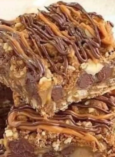 irresistible caramel chocolate oatmeal bars recipe easy chewy and decadent dessert