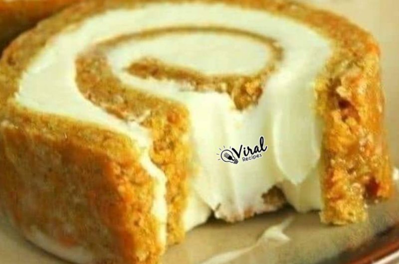 irresistible carrot cake roll with cream cheese filling a perfect dessert recipe