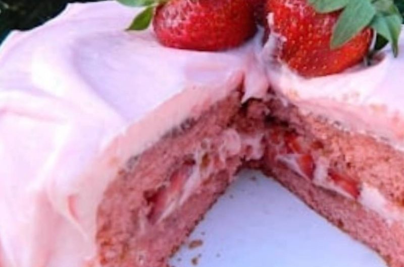 irresistible homemade strawberry cake recipe a sweet delight