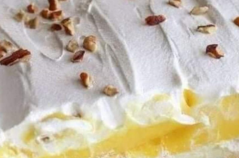 irresistible lemon lush cake recipe a zesty buttery delight