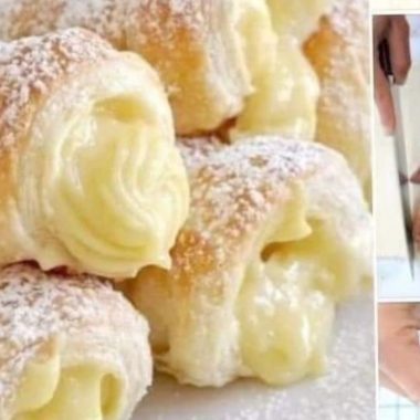 italian cream stuffed cannoncini a delightful pastry recipe