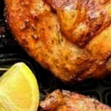 juicy air fryer chicken thighs recipe bone in crispy skin