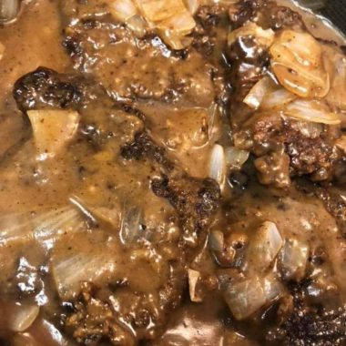 juicy cubed steak with rich onion gravy a comfort food classic