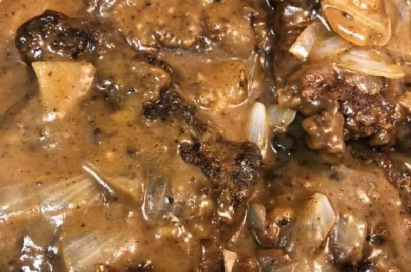 juicy cubed steak with rich onion gravy a comfort food classic
