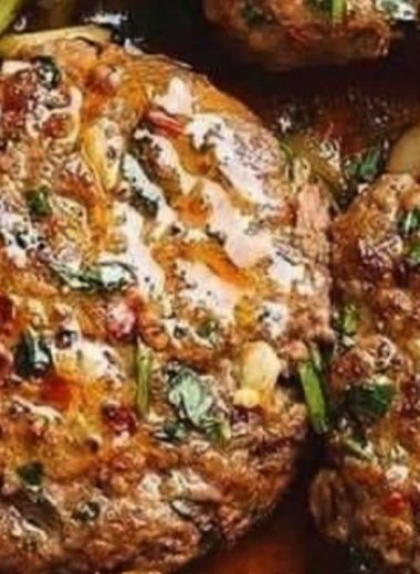 juicy hamburger steaks with rich onion gravy a comfort food classic 2
