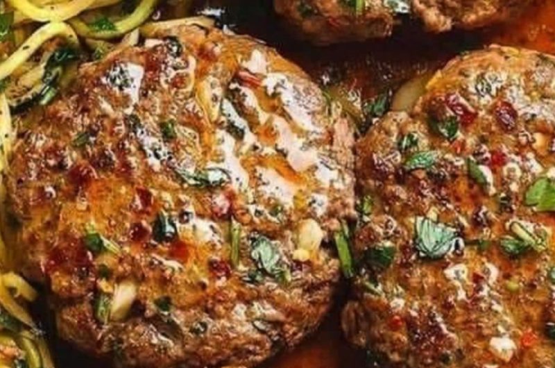 juicy hamburger steaks with rich onion gravy a comfort food classic 2