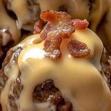 juicy homemade meatballs with rich creamy cheese sauce recipe