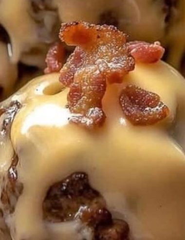 juicy homemade meatballs with rich creamy cheese sauce recipe