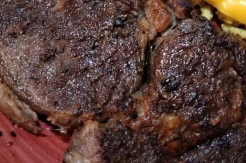 juicy oven baked ribeye steak with creamy mushroom sauce perfect dinner recipe