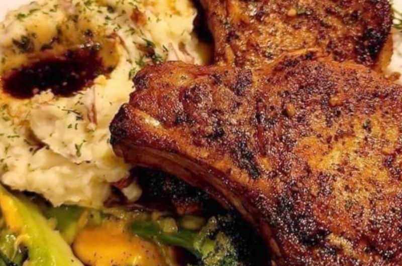 juicy pan seared pork chops with creamy dijon sauce a quick and easy dinner recipe