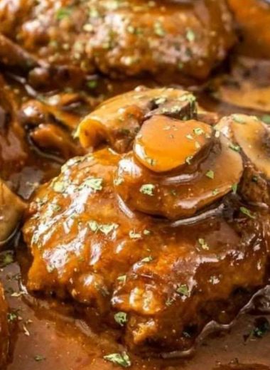 juicy salisbury steak with rich mushroom gravy a comfort food classic