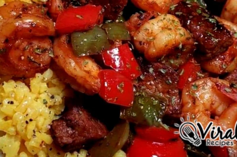jumbo shrimp and baby yukon gold potatoes in garlic thyme sauce a gourmet delight