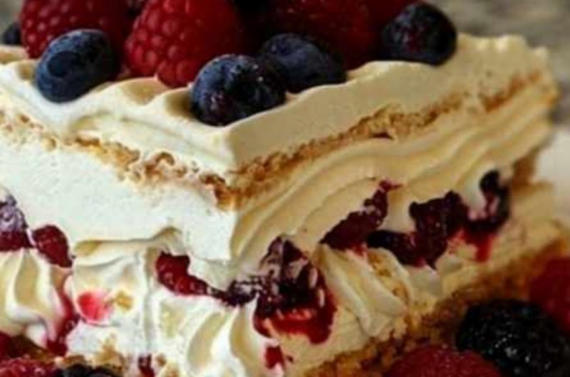 lemon berry ritz icebox cake a nostalgic no bake dessert recipe