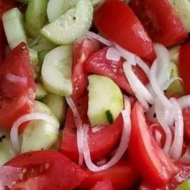 marinated cucumbers onions and tomatoes a refreshing summer salad recipe