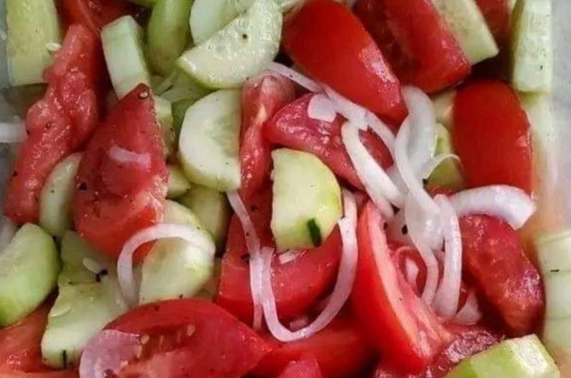marinated cucumbers onions and tomatoes a refreshing summer salad recipe