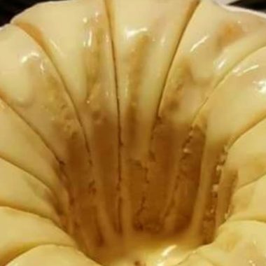 moist and fluffy vanilla buttermilk pound cake recipe with cream cheese glaze
