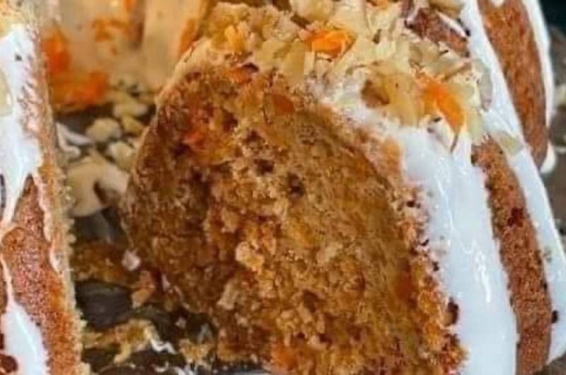 moist carrot cake with cream cheese frosting and walnuts easy recipe