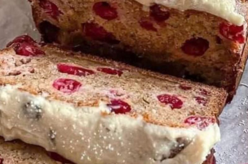 moist cranberry orange banana bread with vegan buttercream frosting a healthy gluten free delight