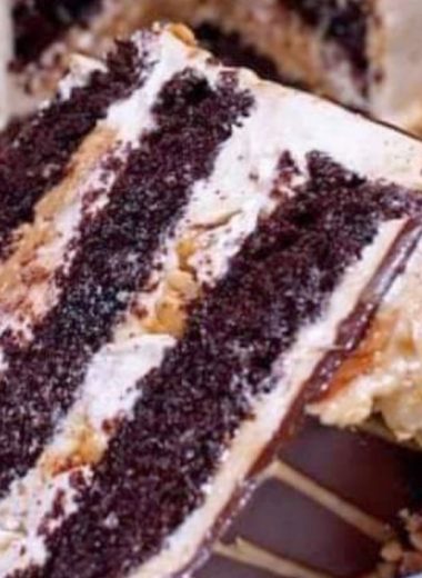moist ginger cake with creamy frosting and caramel drizzle a decadent dessert recipe