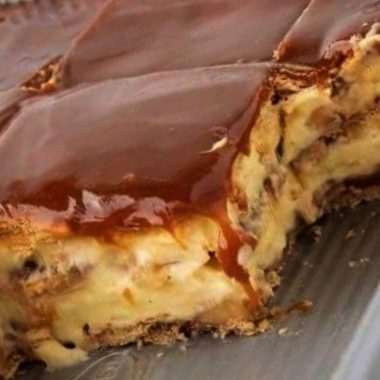 no bake caramel apple eclair cake a quick and easy dessert recipe