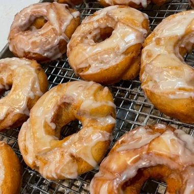old fashioned sour cream glazed donuts recipe soft cakey and irresistibly delicious