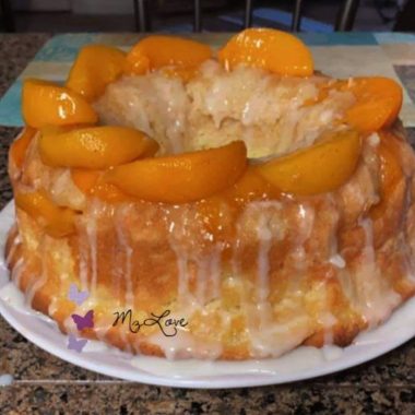 peach cobbler pound cake recipe a perfect summer dessert