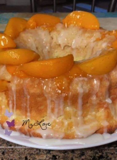 peach cobbler pound cake recipe a perfect summer dessert