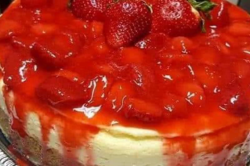 perfect homemade new york style strawberry cheesecake recipe