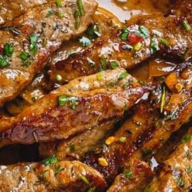 perfect pan seared steak with garlic butter sauce a juicy flavorful delight