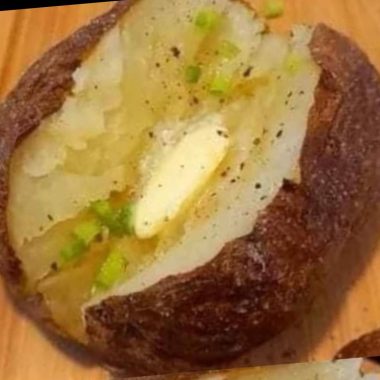 perfectly crispy air fryer baked potatoes easy fluffy and delicious